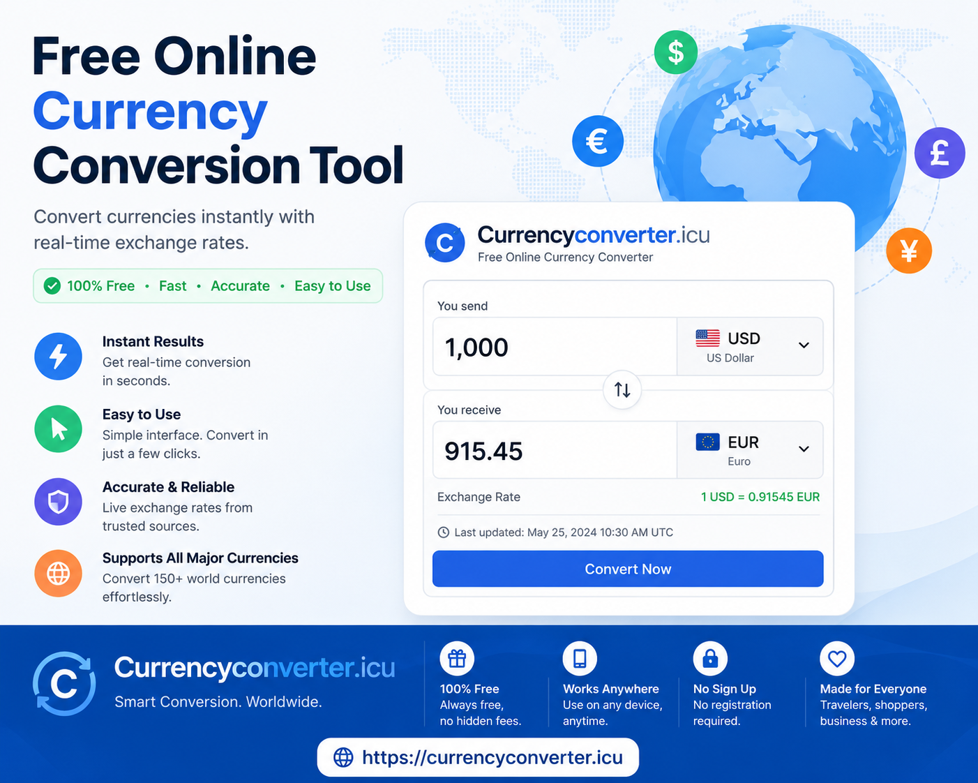 Free Online Currency Conversion Tool